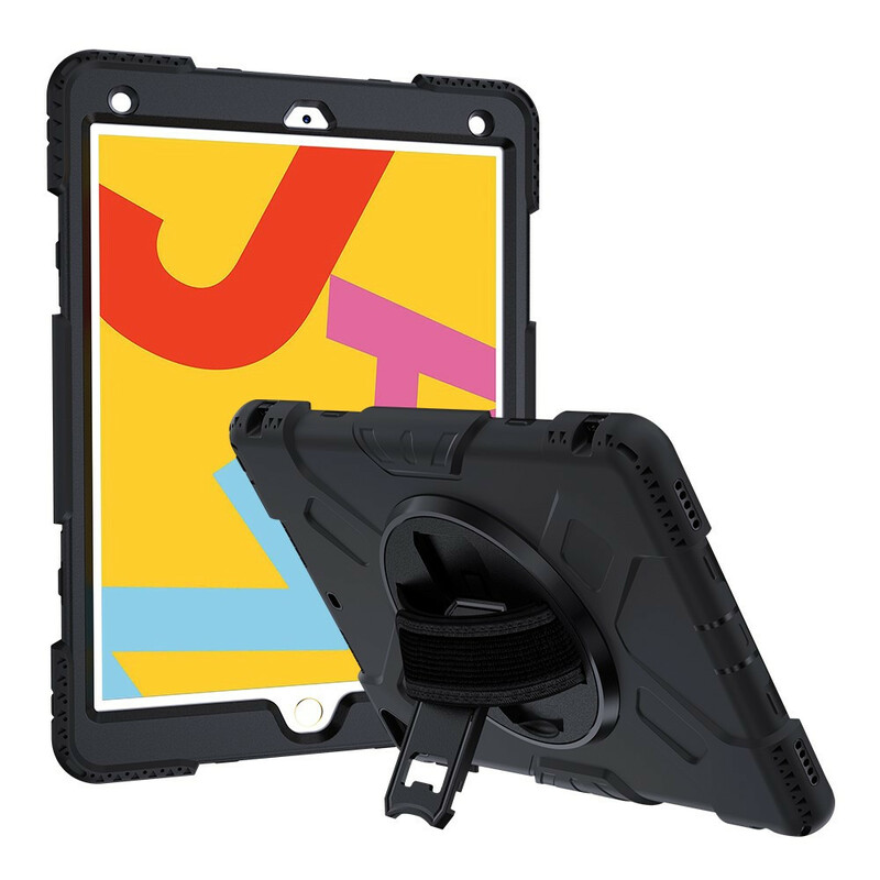 Coque iPad 10.2" (2019) Super Résistante Sangle et Bandoulière