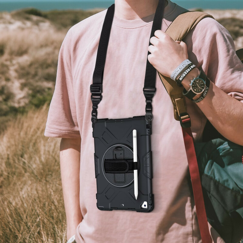 Coque iPad 10.2" (2019) Super Résistante Sangle et Bandoulière Coque iPad 10.2" (2019) Super Résistante Sangle et Bandoulière