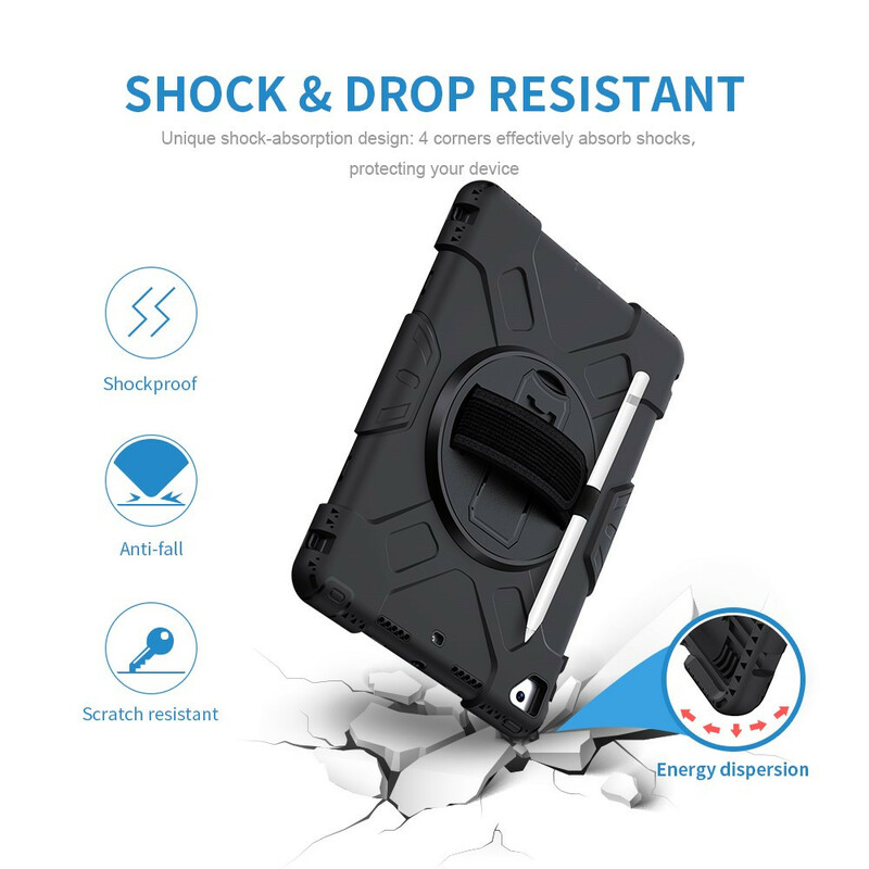Coque iPad 10.2" (2019) Super Résistante Sangle et Bandoulière Coque iPad 10.2" (2019) Super Résistante Sangle et Bandoulière