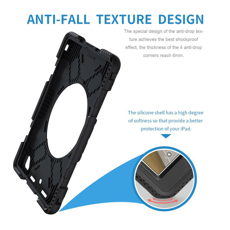Coque iPad 10.2" (2019) Super Résistante Sangle et Bandoulière Coque iPad 10.2" (2019) Super Résistante Sangle et Bandoulière