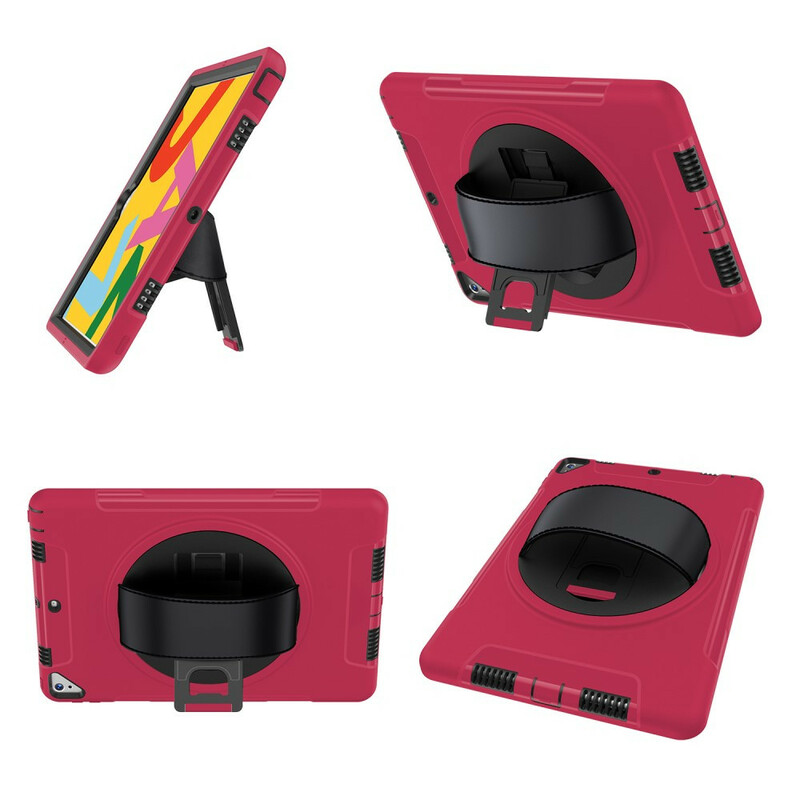 Coque iPad 10.2" (2019) Ultra Résistante avec Sangle et Support Coque iPad 10.2" (2019) Ultra Résistante avec Sangle et Support