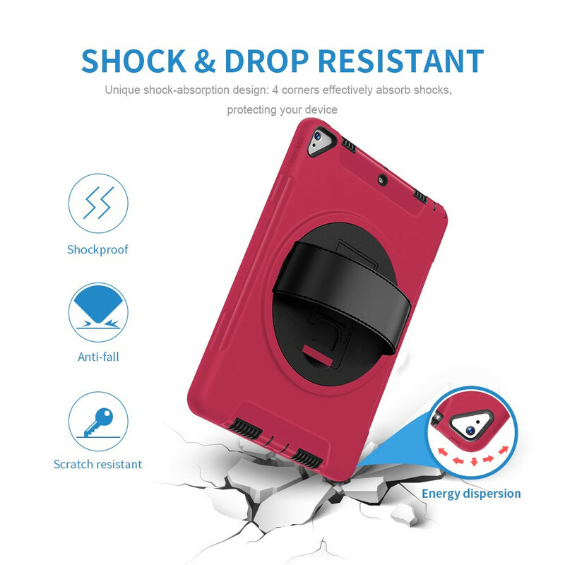 Coque iPad 10.2" (2019) Ultra Résistante avec Sangle et Support Coque iPad 10.2" (2019) Ultra Résistante avec Sangle et Support