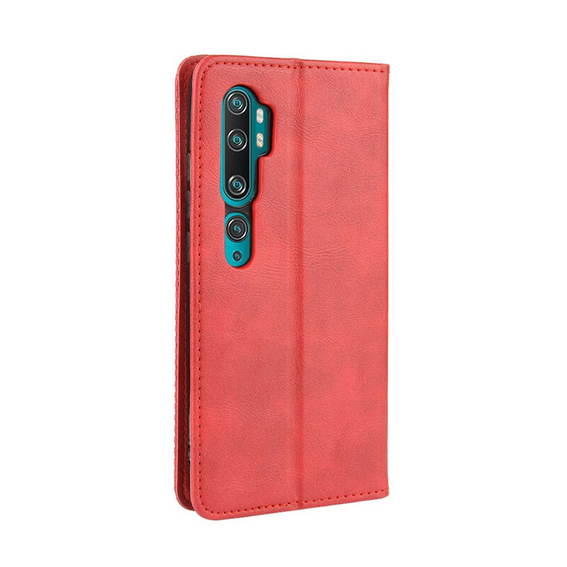 Flip Cover Xiaomi Mi Note 10 Effet Cuir Vintage Stylisé Flip Cover Xiaomi Mi Note 10 Effet Cuir Vintage Stylisé