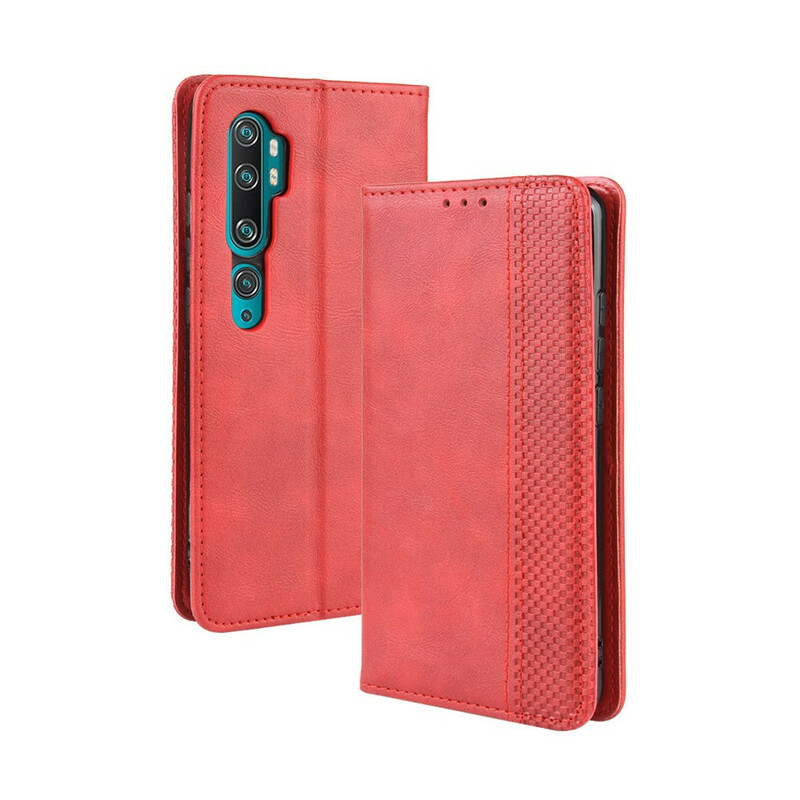 Flip Cover Xiaomi Mi Note 10 Effet Cuir Vintage Stylisé Flip Cover Xiaomi Mi Note 10 Effet Cuir Vintage Stylisé