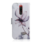 Housse Xiaomi Redmi 8 Fleur Vieux Rose Housse Xiaomi Redmi 8 Fleur Vieux Rose
