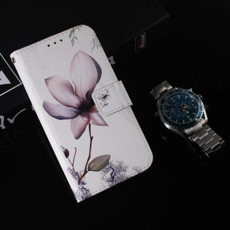 Housse Xiaomi Redmi 8 Fleur Vieux Rose