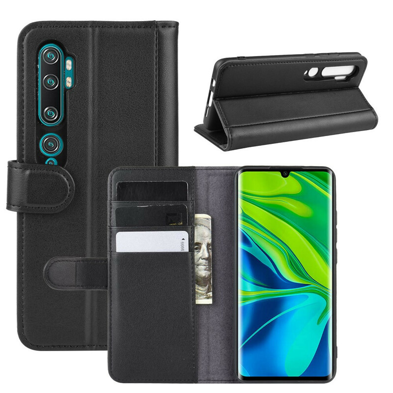 Housse Xiaomi Mi Note 10 Cuir Fendu Housse Xiaomi Mi Note 10 Cuir Fendu