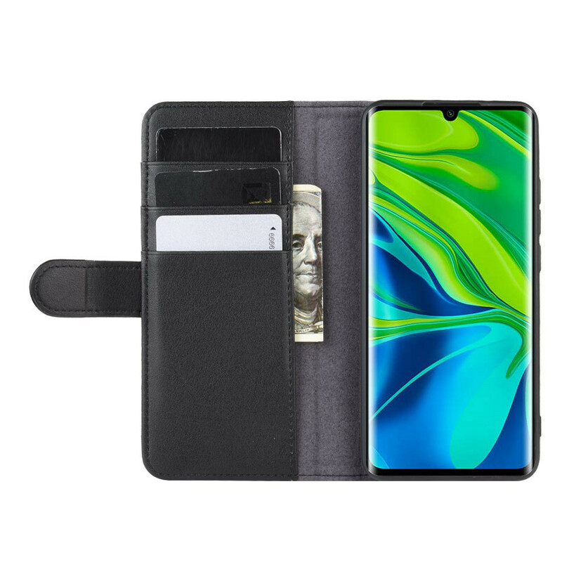 Housse Xiaomi Mi Note 10 Cuir Fendu Housse Xiaomi Mi Note 10 Cuir Fendu