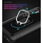 Coque Xiaomi Mi Note 10 Ring et Fibre Carbone