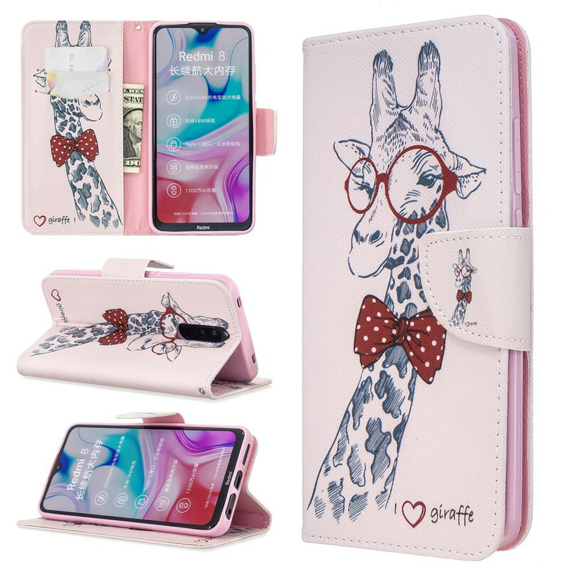 Housse Xiaomi Redmi 8 Girafe Intello Housse Xiaomi Redmi 8 Girafe Intello