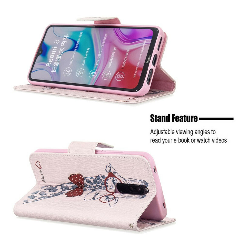 Housse Xiaomi Redmi 8 Girafe Intello Housse Xiaomi Redmi 8 Girafe Intello