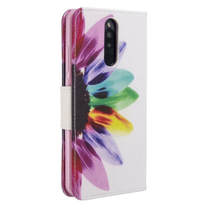 Housse Xiaomi Redmi 8 Fleur Aquarelle Housse Xiaomi Redmi 8 Fleur Aquarelle