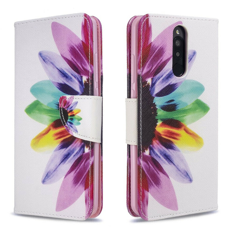Housse Xiaomi Redmi 8 Fleur Aquarelle Housse Xiaomi Redmi 8 Fleur Aquarelle