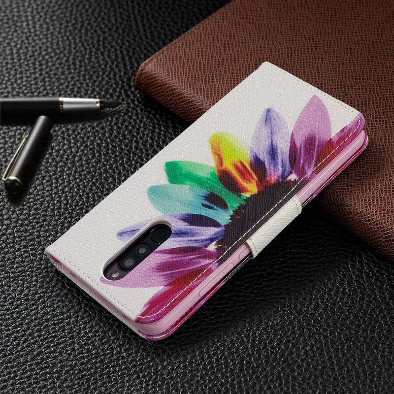 Housse Xiaomi Redmi 8 Fleur Aquarelle