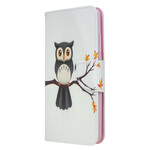 Housse Xaomi Redmi 8 Hibou Perché sur la Branche Housse Xaomi Redmi 8 Hibou Perché sur la Branche