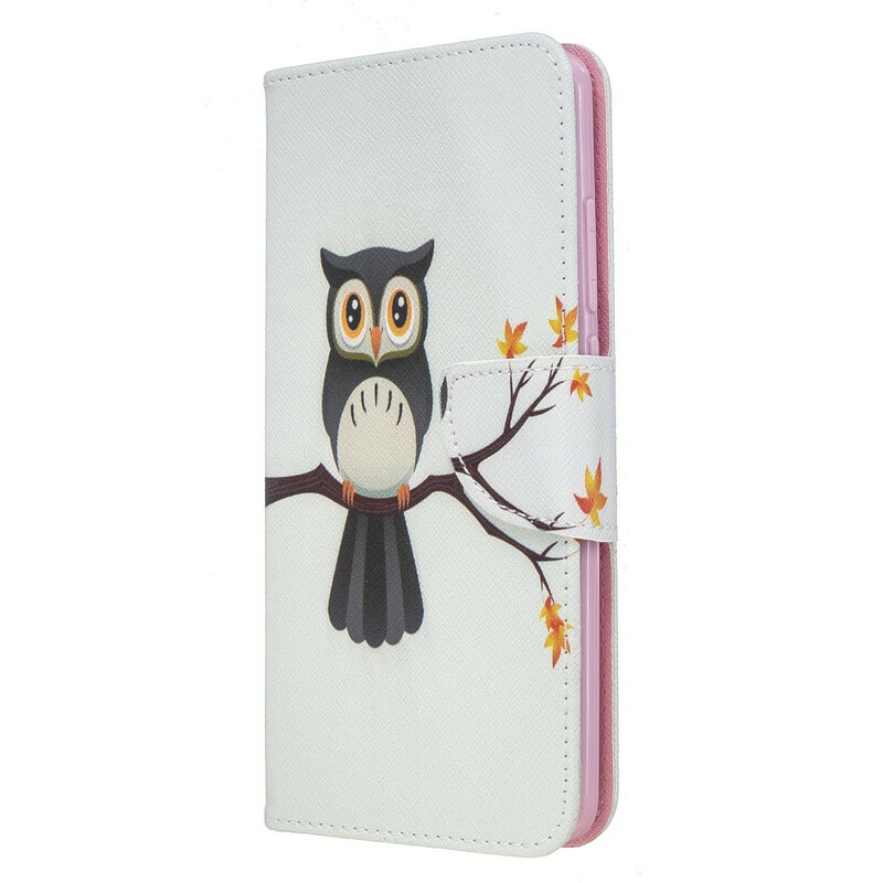 Housse Xaomi Redmi 8 Hibou Perché sur la Branche Housse Xaomi Redmi 8 Hibou Perché sur la Branche