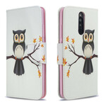 Housse Xaomi Redmi 8 Hibou Perché sur la Branche Housse Xaomi Redmi 8 Hibou Perché sur la Branche