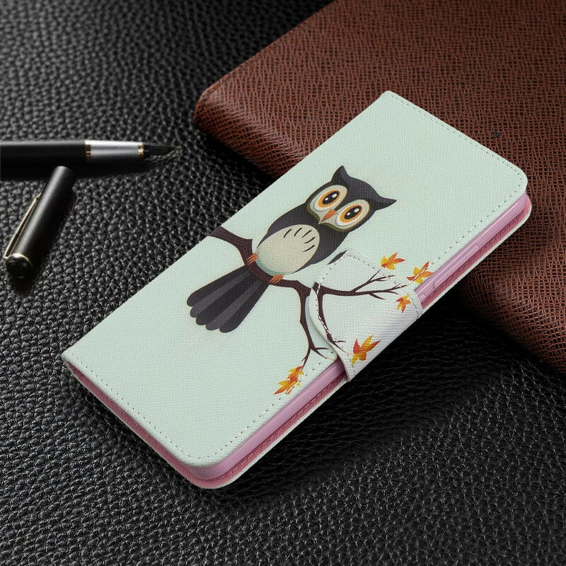 Housse Xaomi Redmi 8 Hibou Perché sur la Branche Housse Xaomi Redmi 8 Hibou Perché sur la Branche