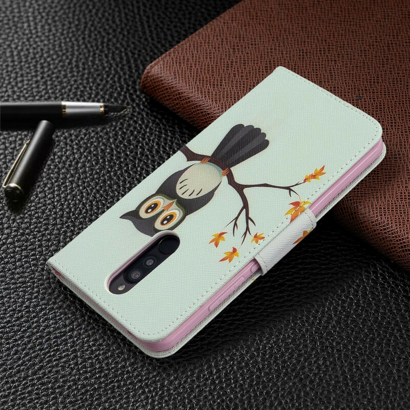 Housse Xaomi Redmi 8 Hibou Perché sur la Branche Housse Xaomi Redmi 8 Hibou Perché sur la Branche
