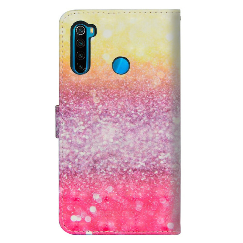 Housse Xiaomi Redmi Note 8T Dégradé Paillettes Magenta Housse Xiaomi Redmi Note 8T Dégradé Paillettes Magenta