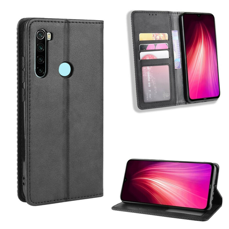 Flip Cover Xiaomi Redmi Note 8T Effet Cuir Vintage Stylisé Flip Cover Xiaomi Redmi Note 8T Effet Cuir Vintage Stylisé