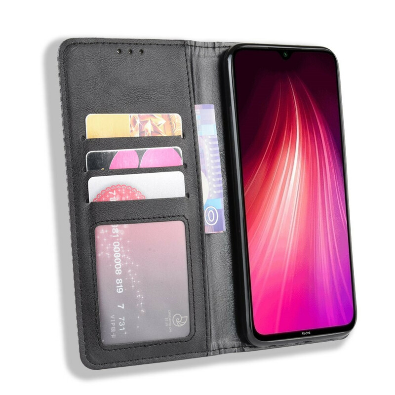 Flip Cover Xiaomi Redmi Note 8T Effet Cuir Vintage Stylisé Flip Cover Xiaomi Redmi Note 8T Effet Cuir Vintage Stylisé