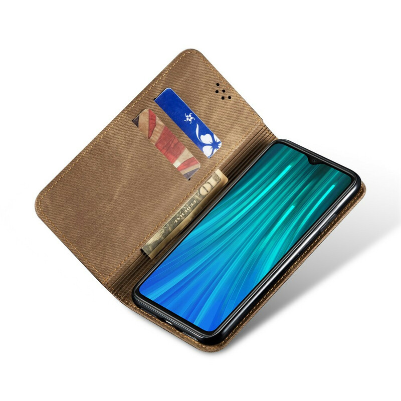 Flip Cover Xiaomi Redmi Note 8T Tissu Jeans Flip Cover Xiaomi Redmi Note 8T Tissu Jeans
