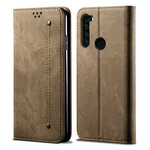 Flip Cover Xiaomi Redmi Note 8T Tissu Jeans Flip Cover Xiaomi Redmi Note 8T Tissu Jeans