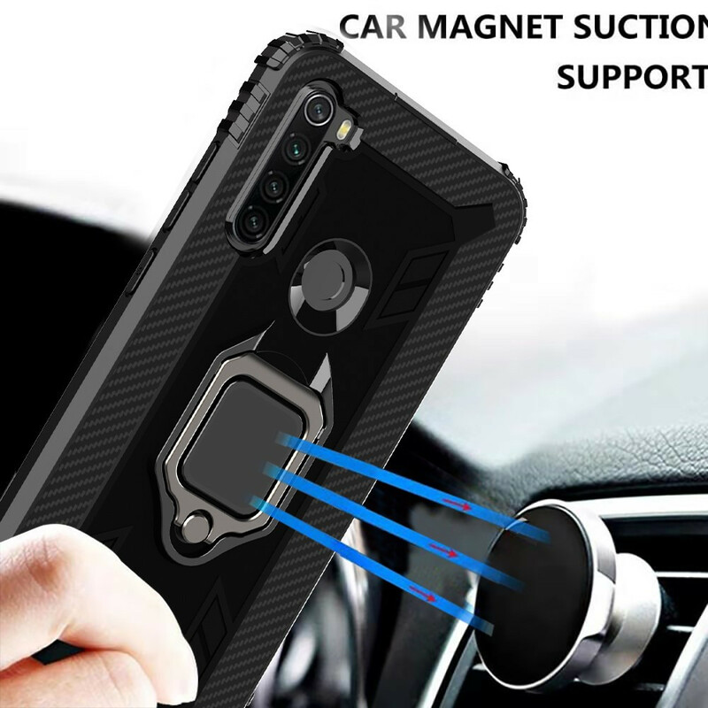 Coque Xiaomi Redmi Note 8T Ring et Fibre Carbone Coque Xiaomi Redmi Note 8T Ring et Fibre Carbone