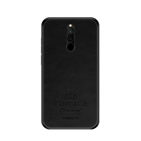 Coque Xiaomi Redmi 8 Effet Cuir Vintage PINWUYO