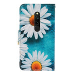 Housse Xiaomi Redmi 8 Marguerites à Lanière Housse Xiaomi Redmi 8 Marguerites à Lanière