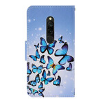 Housse Xiaomi Redmi 8 Variations Papillons à Lanière Housse Xiaomi Redmi 8 Variations Papillons à Lanière