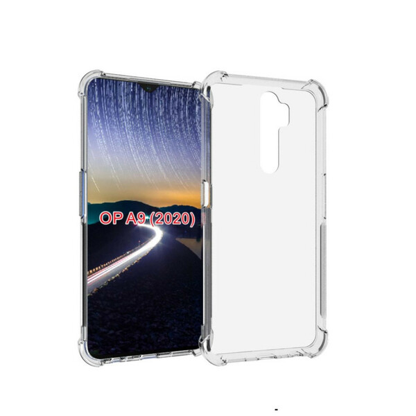 Coque Oppo A9 2020 Transparente Coins Renforcés