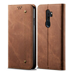 Flip Cover Oppo A9 2020 Tissu Jeans Flip Cover Oppo A9 2020 Tissu Jeans