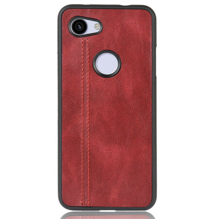 Coque Google Pixel 3A XL Effet Cuir Couture