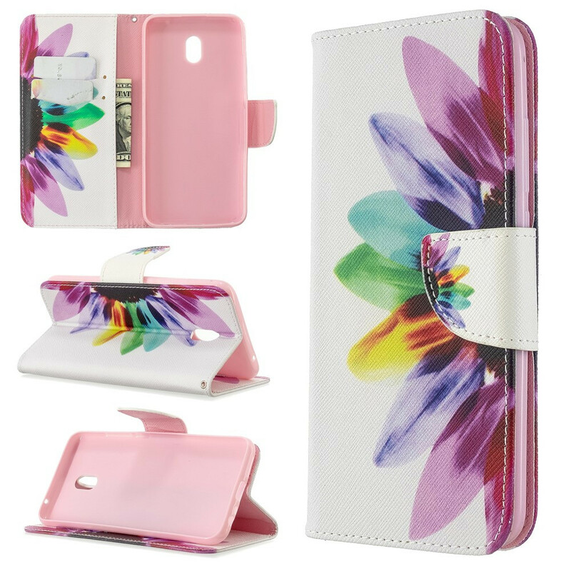 Housse Xiaomi Redmi 8A Fleur Aquarelle Housse Xiaomi Redmi 8A Fleur Aquarelle