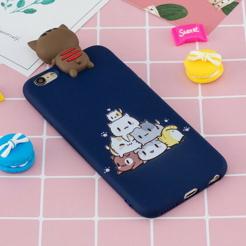 Coque iPhone 6/6S Chats 3D