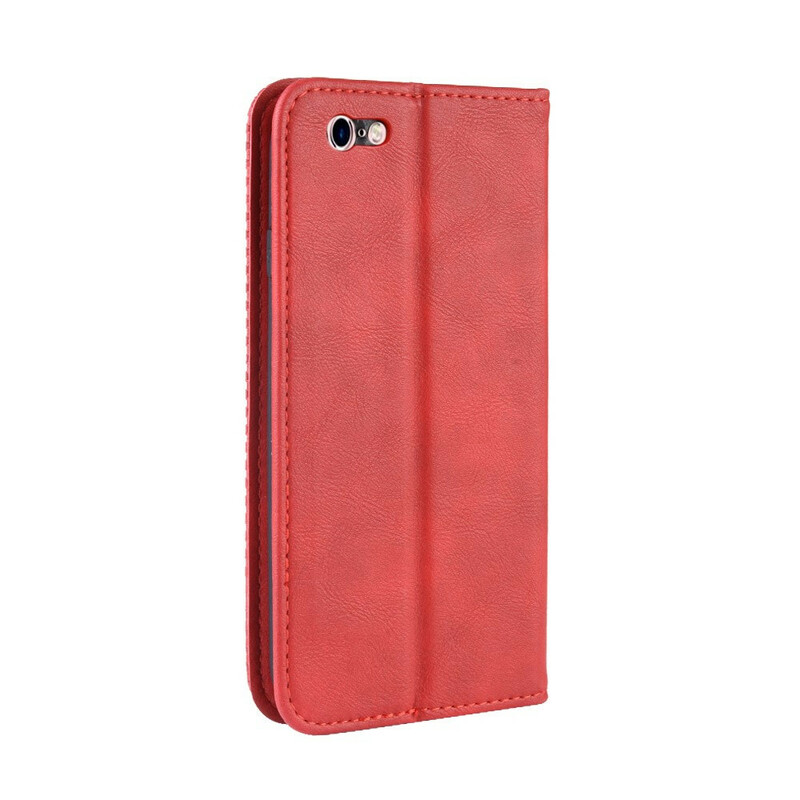 Flip Cover iPhone 6/6S Effet Cuir Vintage Stylisé