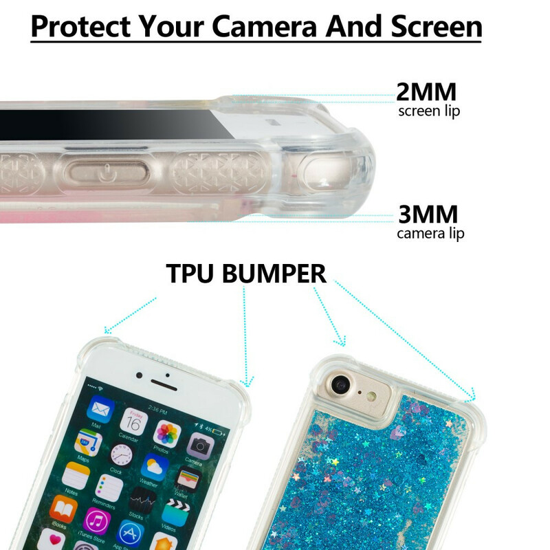 Coque iPhone 6/6S Désires Paillettes