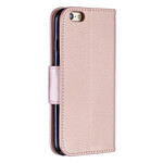Housse iPhone 6/6S Effet Cuir Litchi Coloré à Lanière