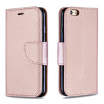 Housse iPhone 6/6S Effet Cuir Litchi Coloré à Lanière