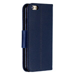 Housse iPhone 6/6S Effet Cuir Litchi Coloré à Lanière