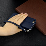 Housse iPhone 6/6S Effet Cuir Litchi Coloré à Lanière