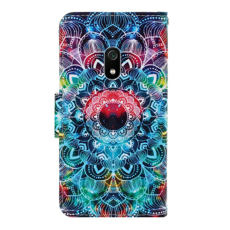 Housse Xiaomi Redmi 8A Flashy Mandala à Lanière