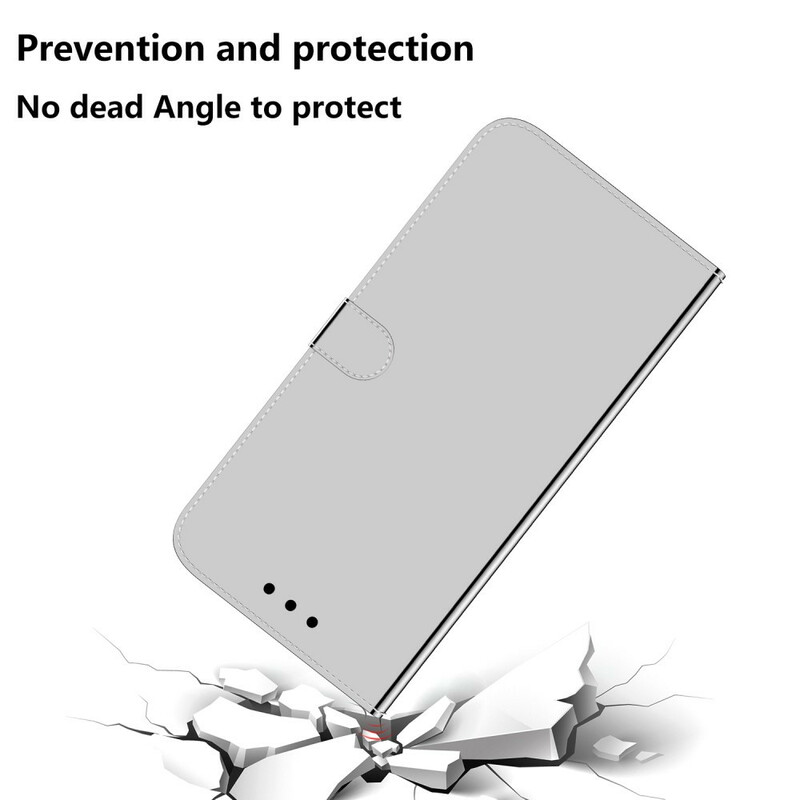 Housse Xiaomi Redmi 8A Simili Cuir Couverture MIroir