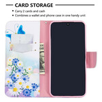Housse Xiaomi Redmi Note 8T Papillons et Fleurs Peints Housse Xiaomi Redmi Note 8T Papillons et Fleurs Peints