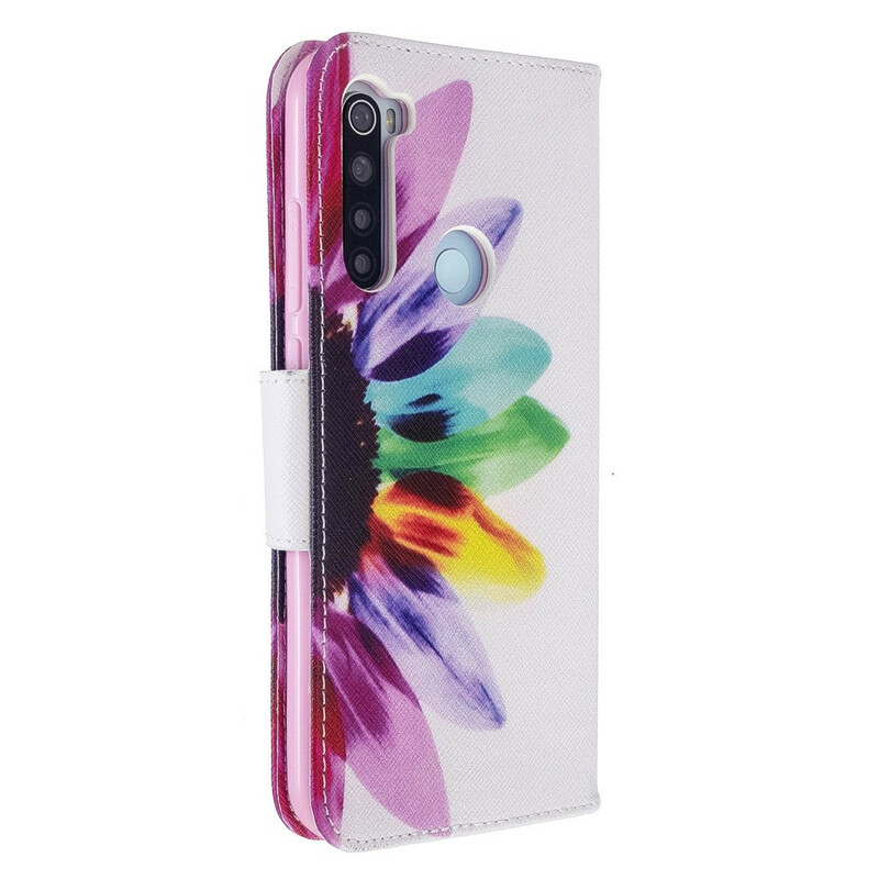 Housse Xiaomi Redmi Note 8T Fleur Aquarelle