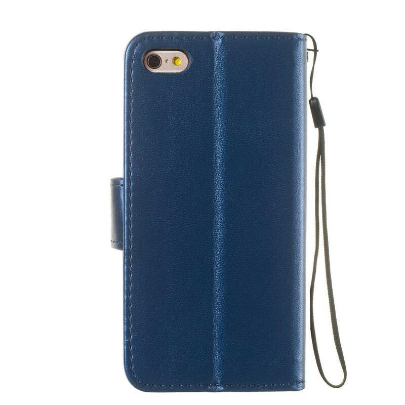 Housse iPhone 6/6S Effet Cuir Pure Color à Lanière