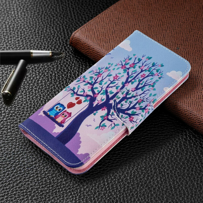 Housse Xiaomi Redmi Note 8T Hiboux Sur La Balancoire Housse Xiaomi Redmi Note 8T Hiboux Sur La Balancoire