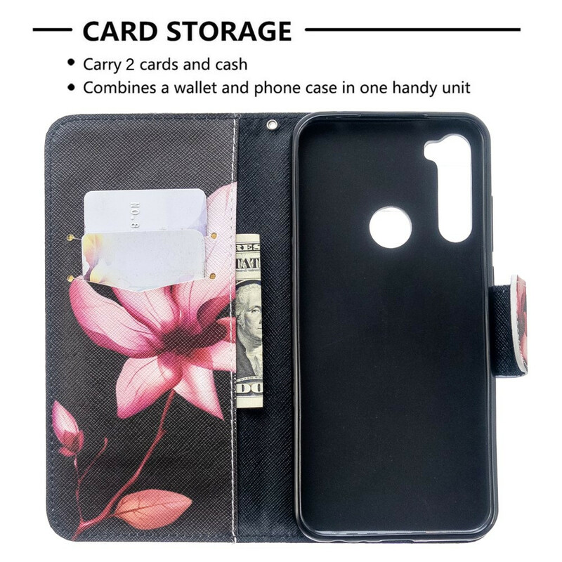 Housse Xiaomi Redmi Note 8T Fleur Rose Housse Xiaomi Redmi Note 8T Fleur Rose